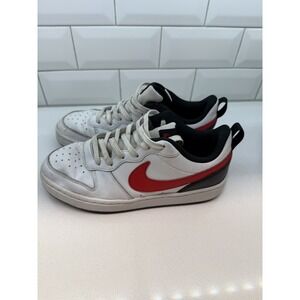 Nike Court Borough Low 2 White/red/black BQ5448-110 GS Kids 6Y